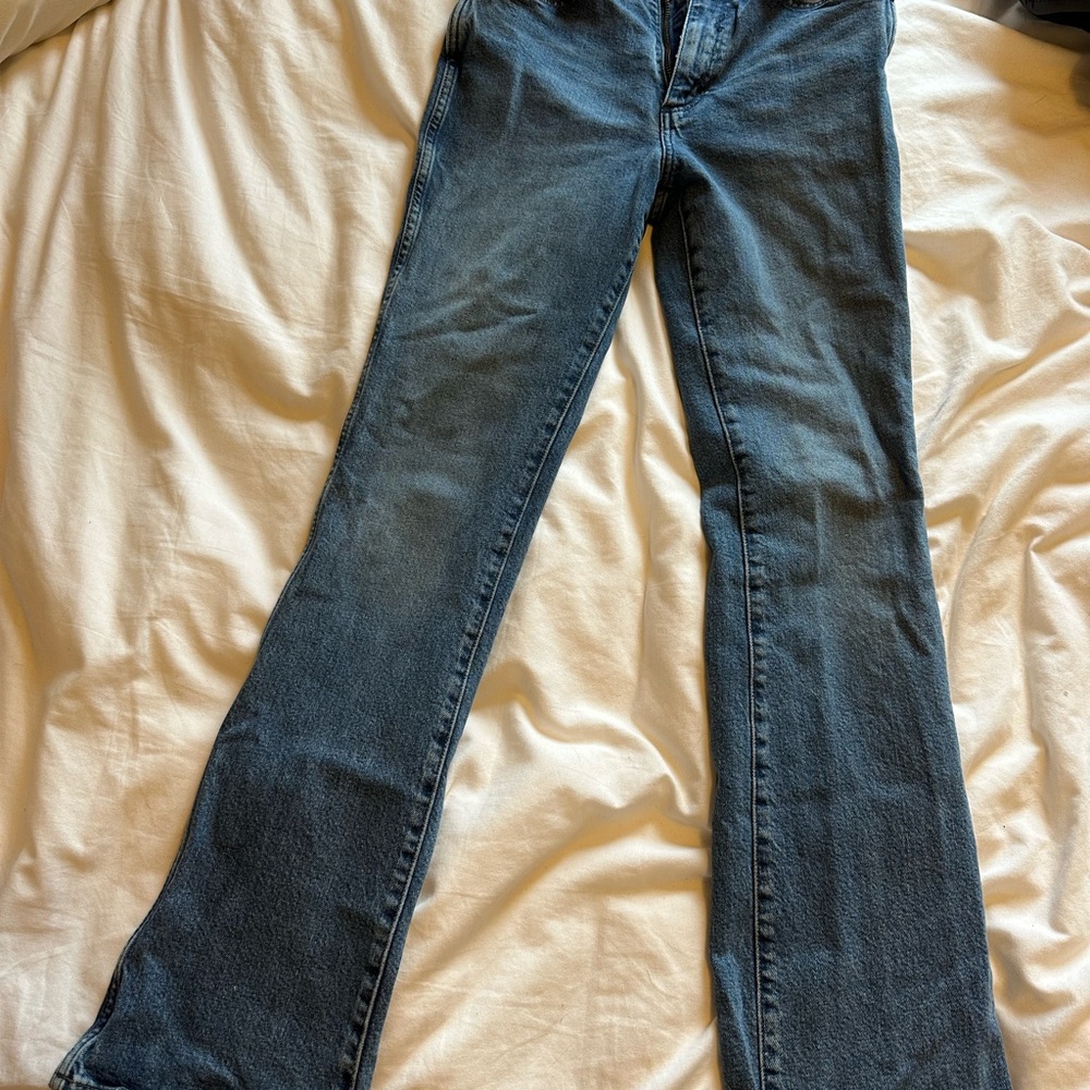 Wrangler Westward 626 Blue Flare Wide Leg Jeans